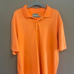 Orange pro tour golf polo